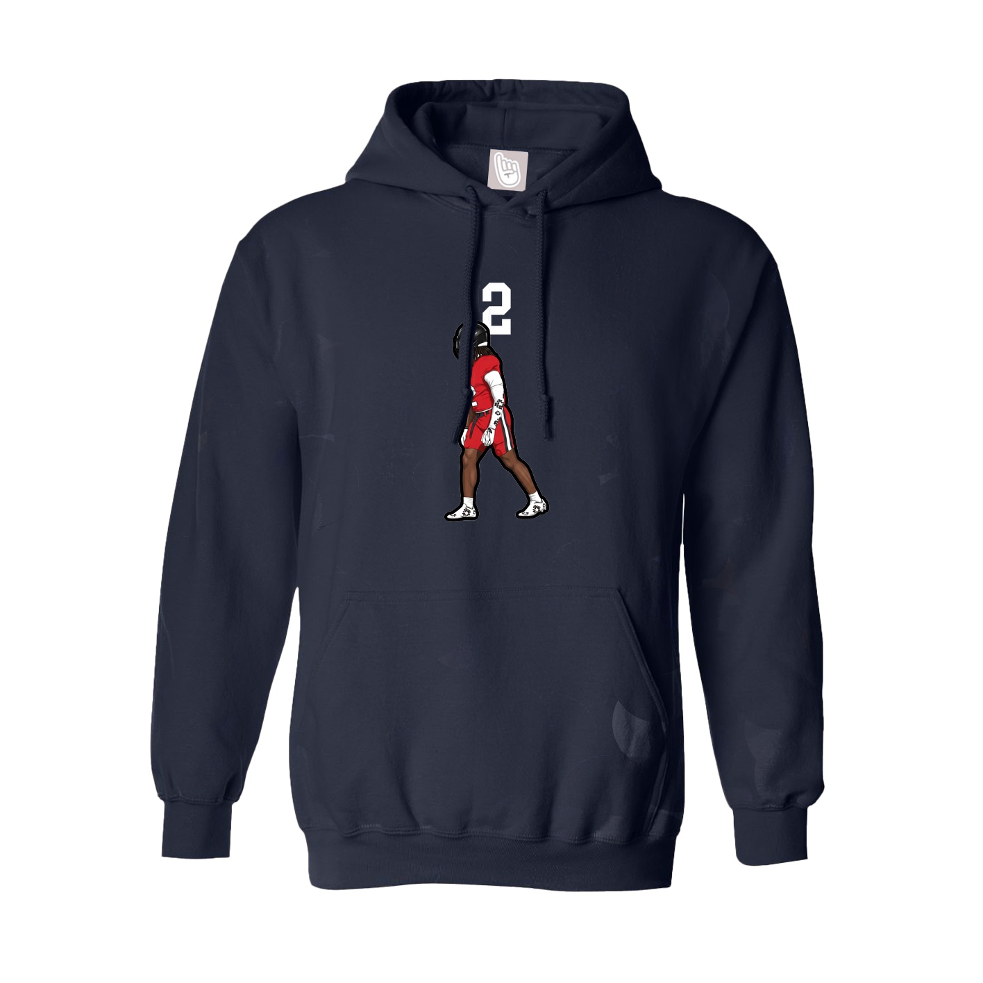 Youth Hoodie — Number Top in Navy