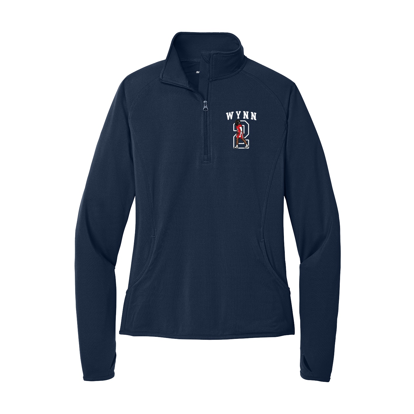 Women's Q-Zip Pullover — Shirsey in Navy