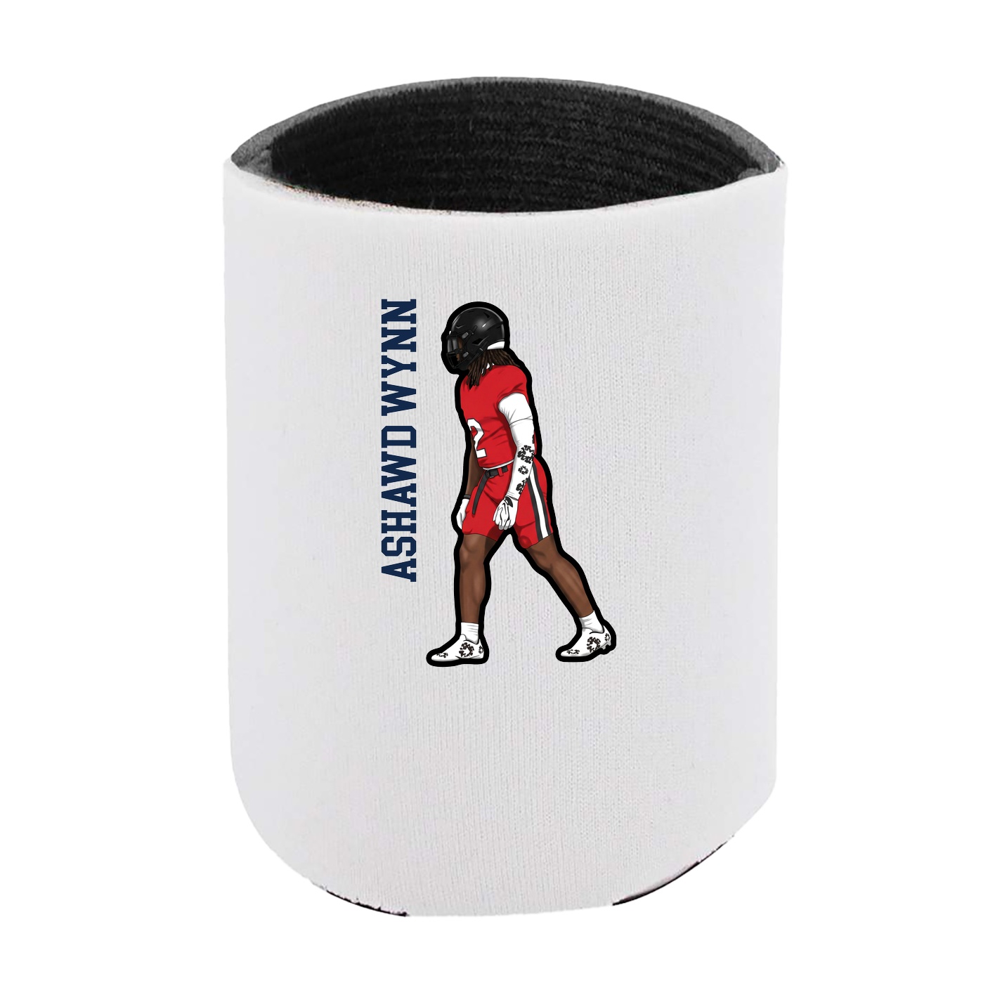Can Holder — Name Vertical in White