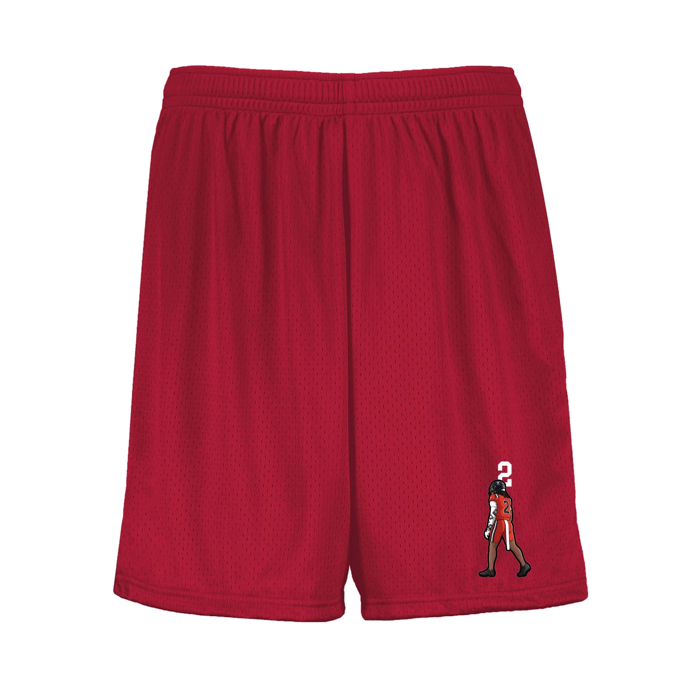 Shorts — Number Top in Red