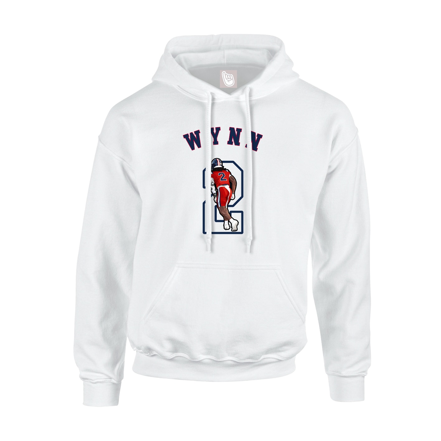 Youth Hoodie — Shirsey Arch in White