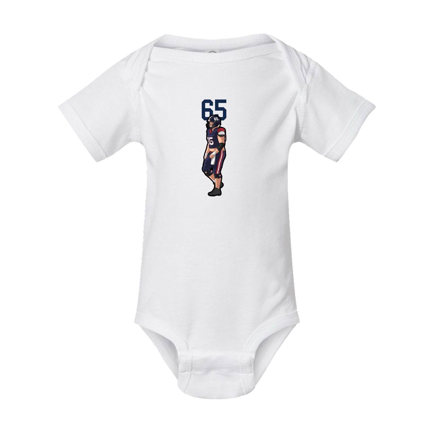 Baby Onesie — Number Top in White