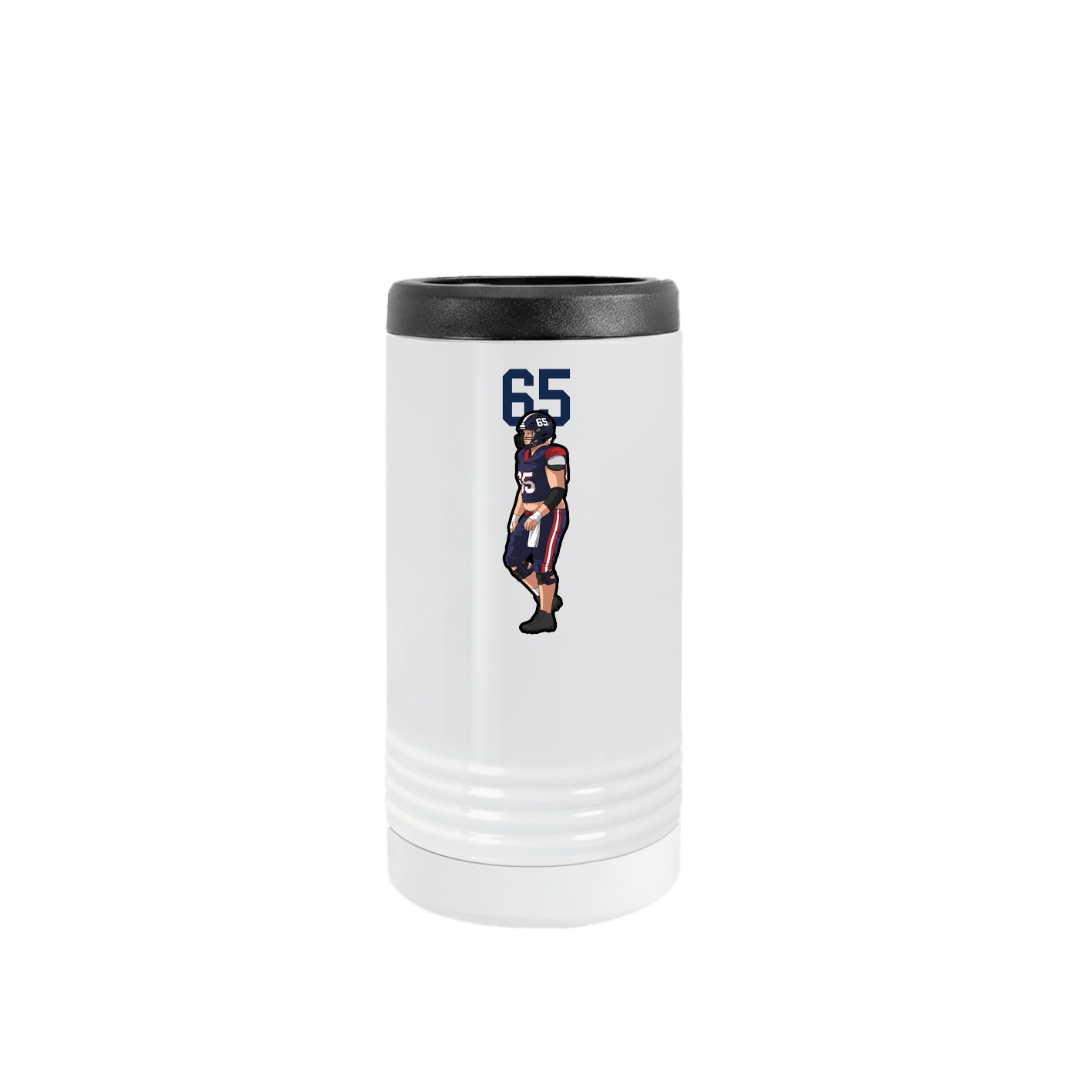 Slim Beverage Holder — Number Top in White