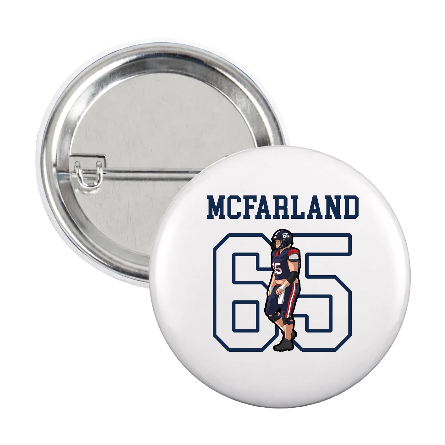 Game Day Button — Shirsey in White