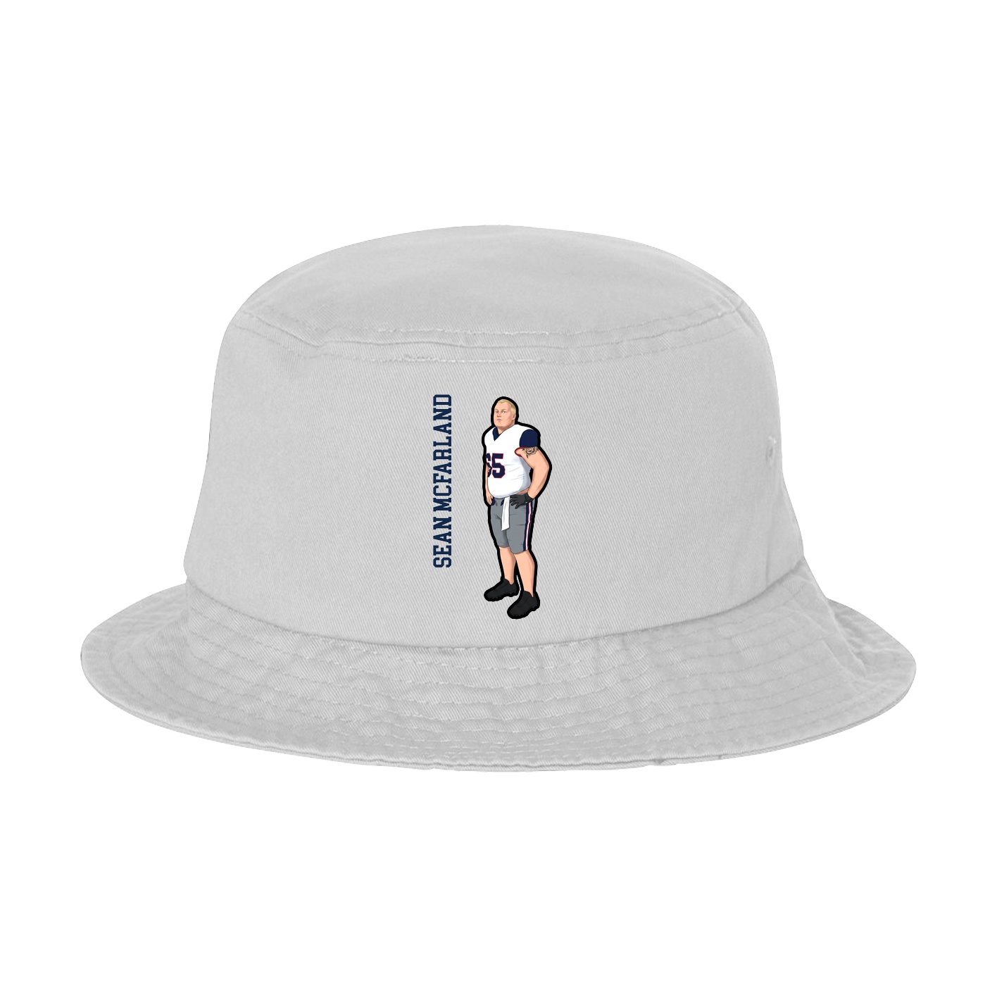 Bucket Cap — Name Vertical in White