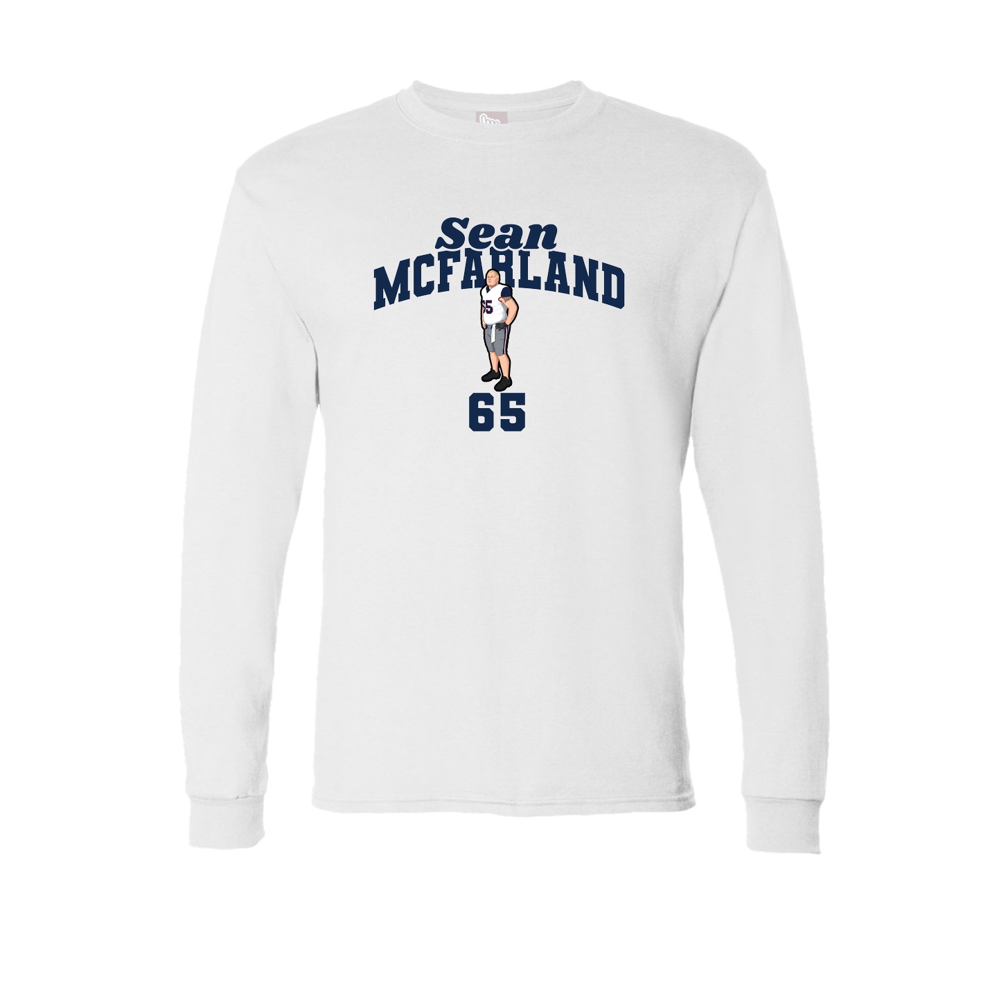 Long Sleeve Tee — Signature Arch in White