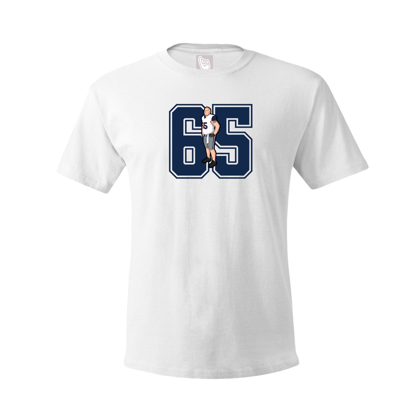 Youth Tee — Number in White