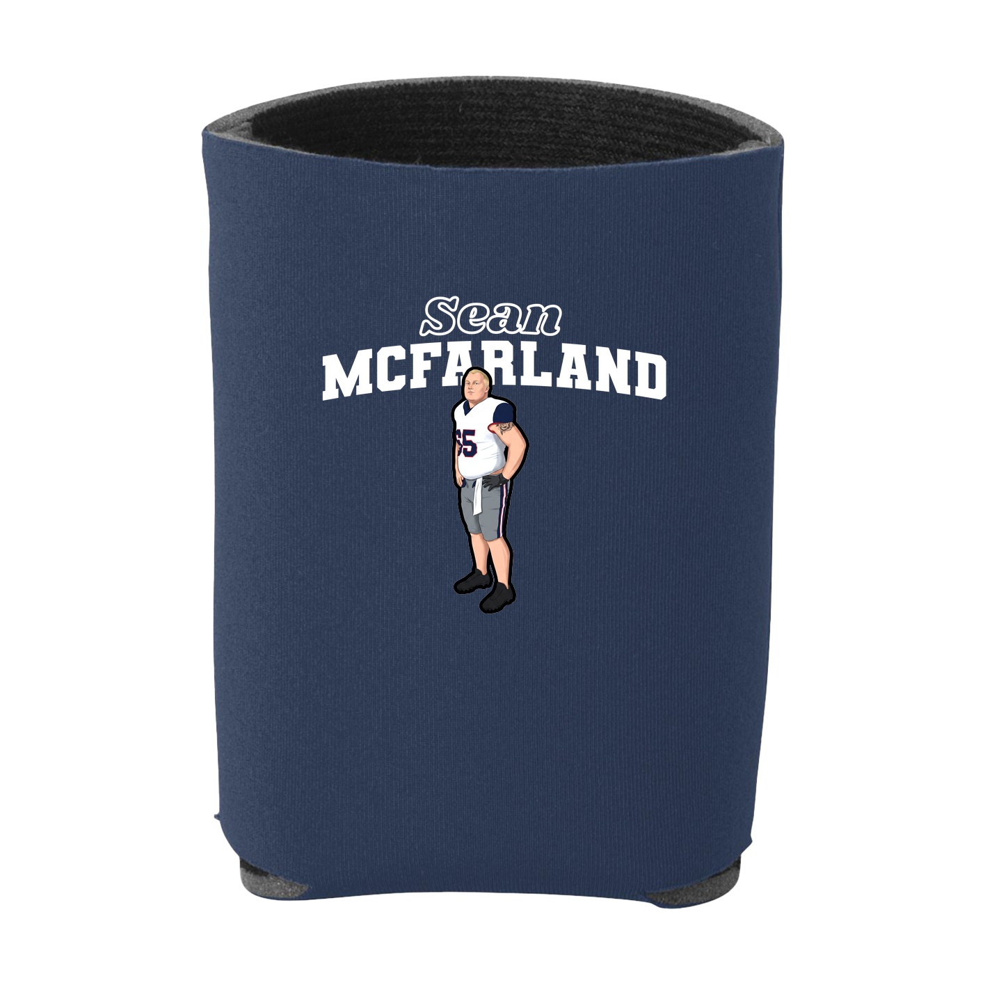 Can Holder — Name Arch in Navy