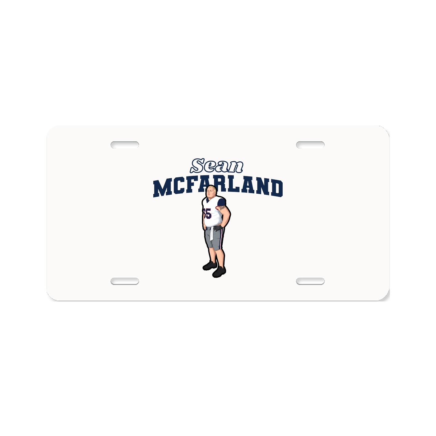 License Plate — Name Arch in Classic