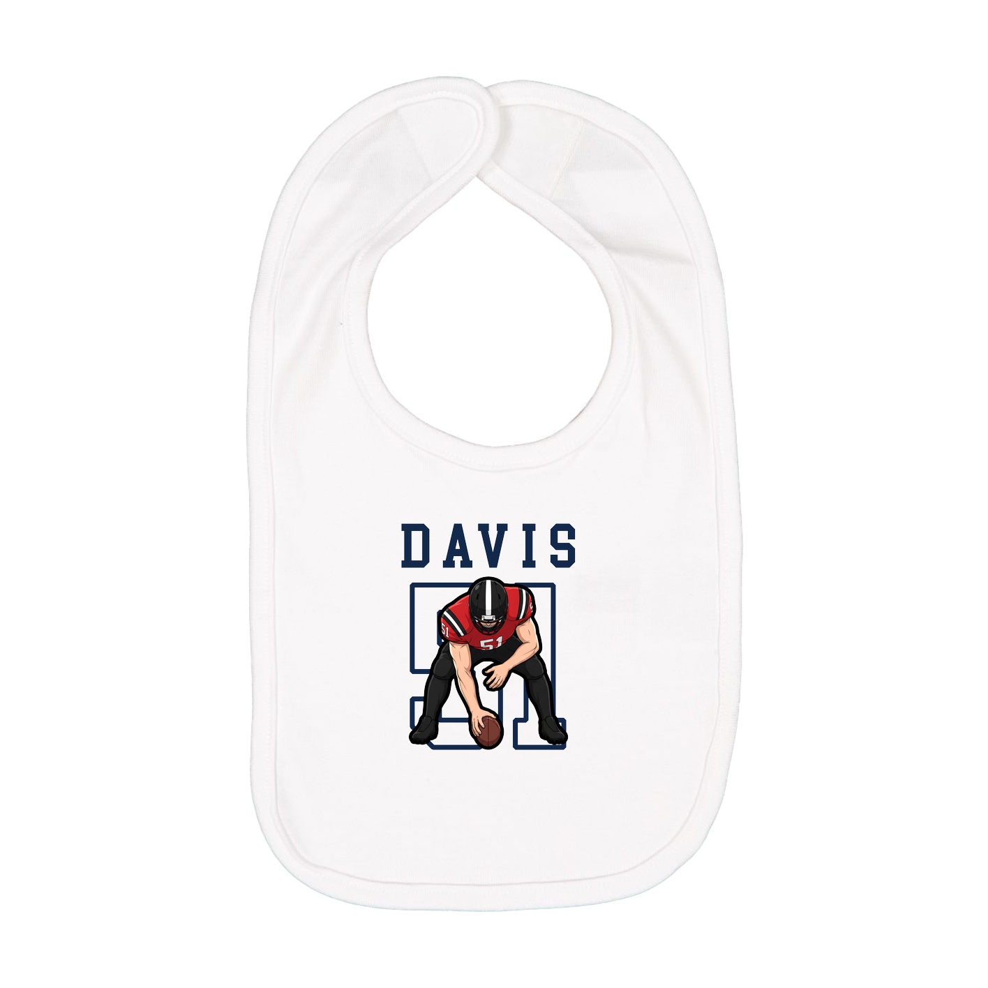 Infant Bib — Shirsey in White