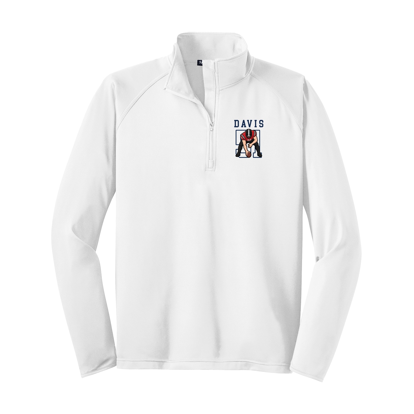 Q-Zip Pullover — Shirsey in White