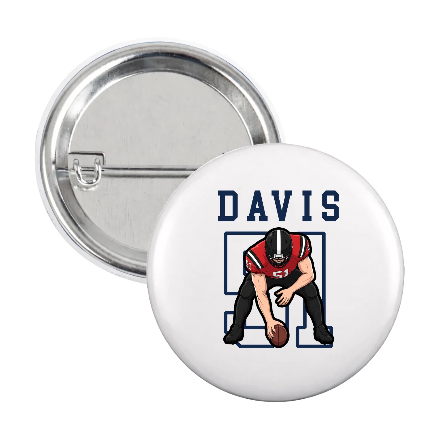 Game Day Button — Shirsey in White