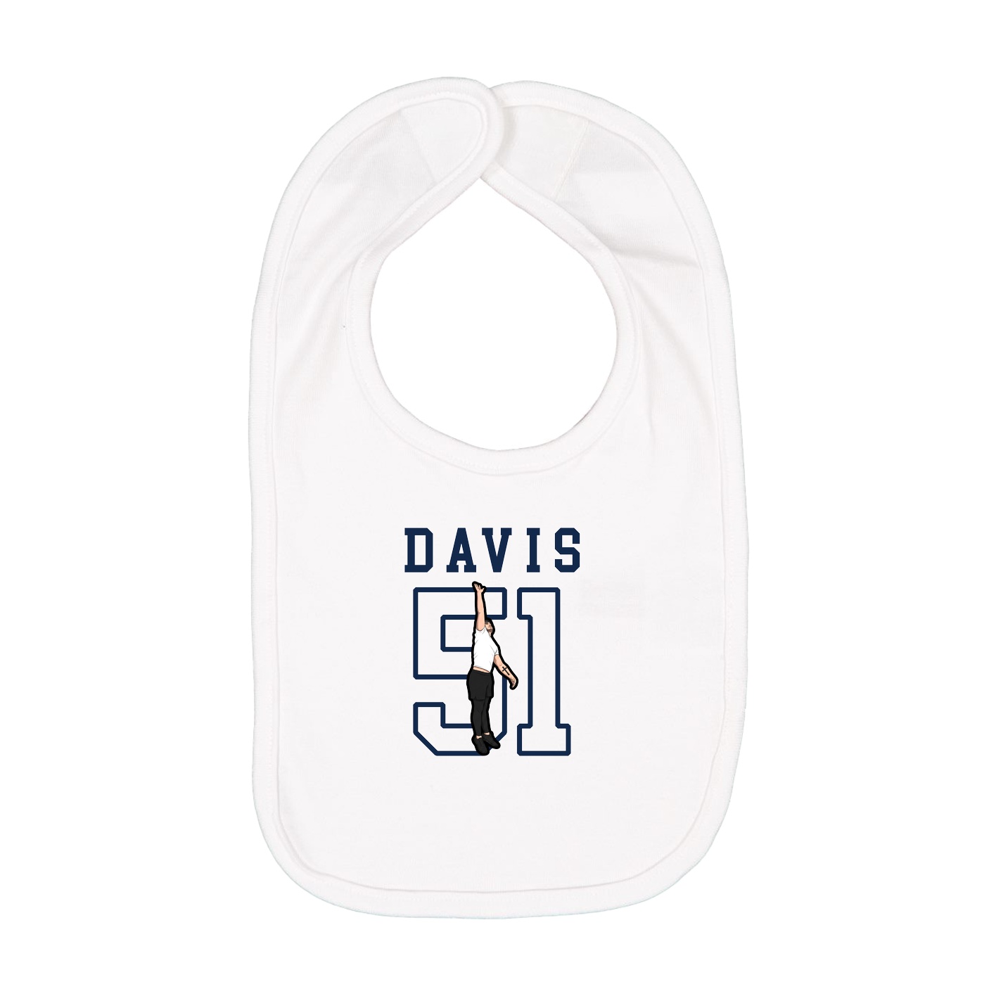 Infant Bib — Shirsey in White