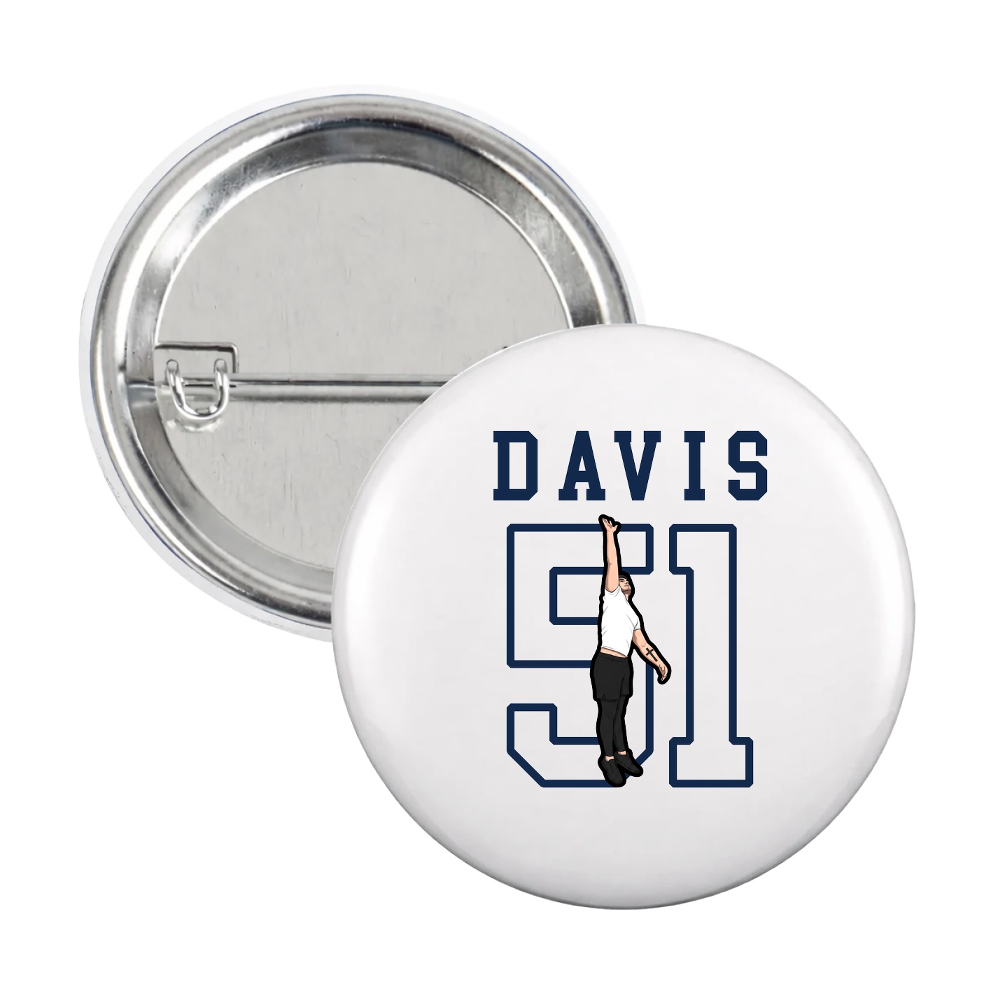 Game Day Button — Shirsey in White