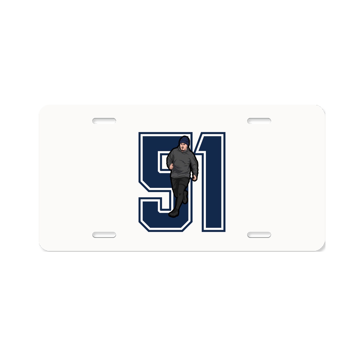 License Plate — Number in Classic