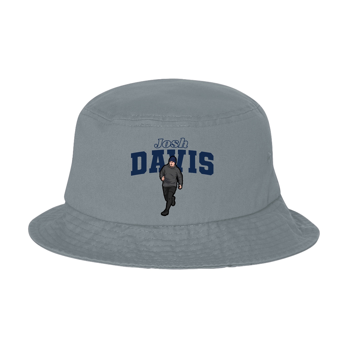 Bucket Cap — Name Arch in Grey