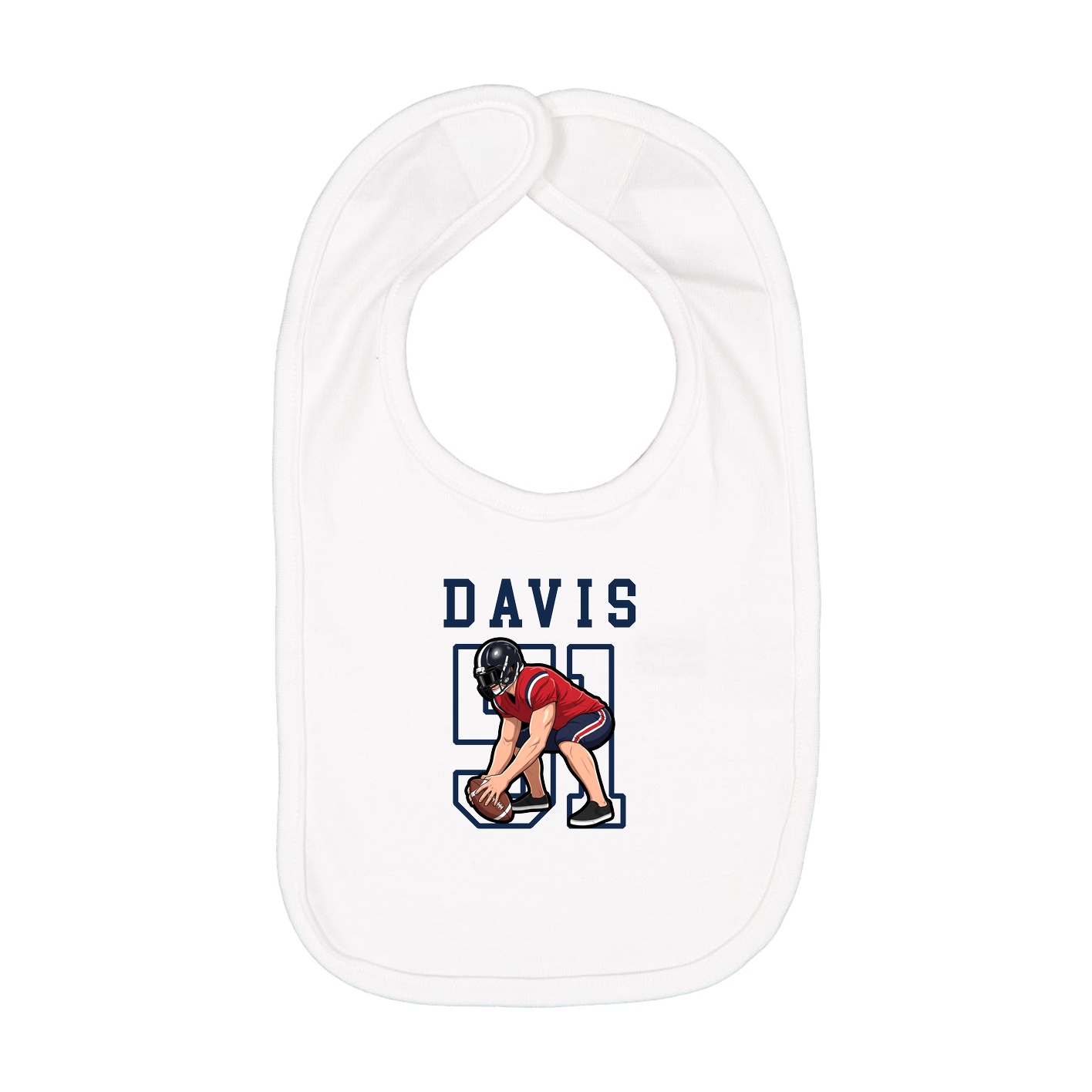 Infant Bib — Shirsey in White