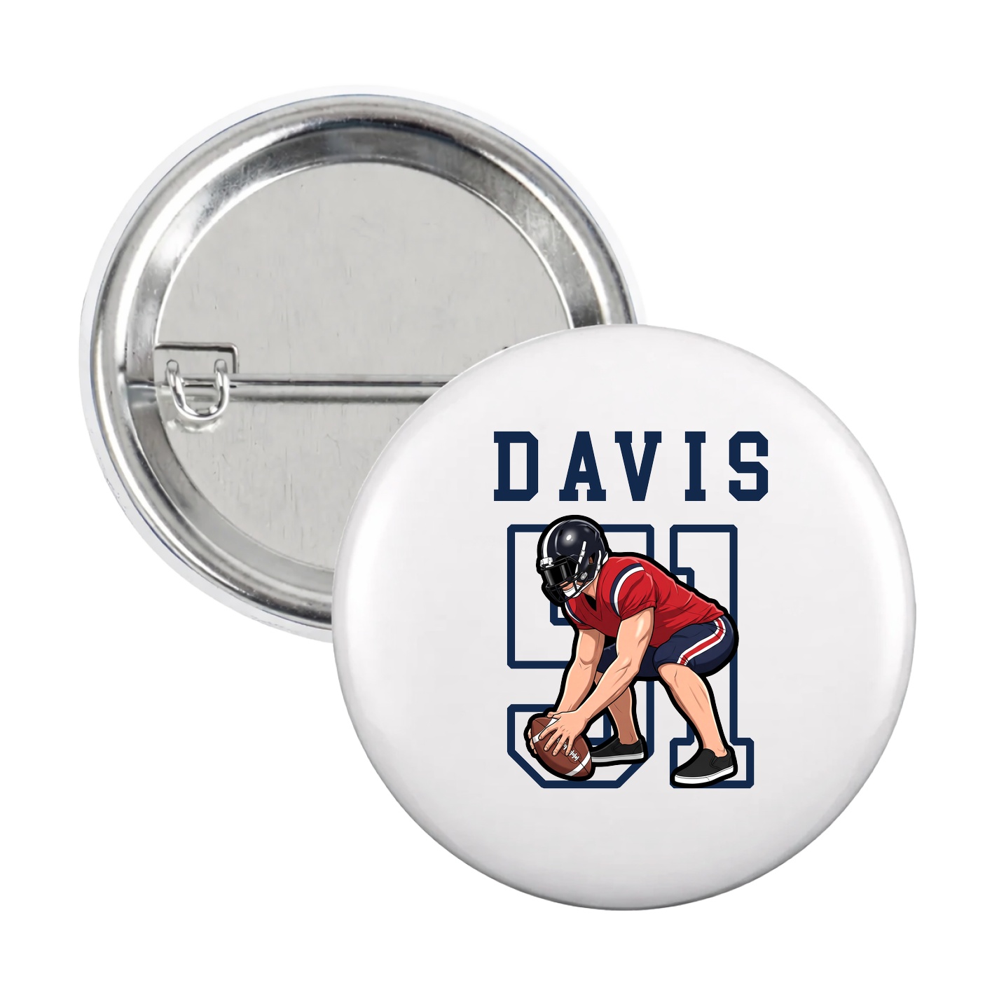 Game Day Button — Shirsey in White