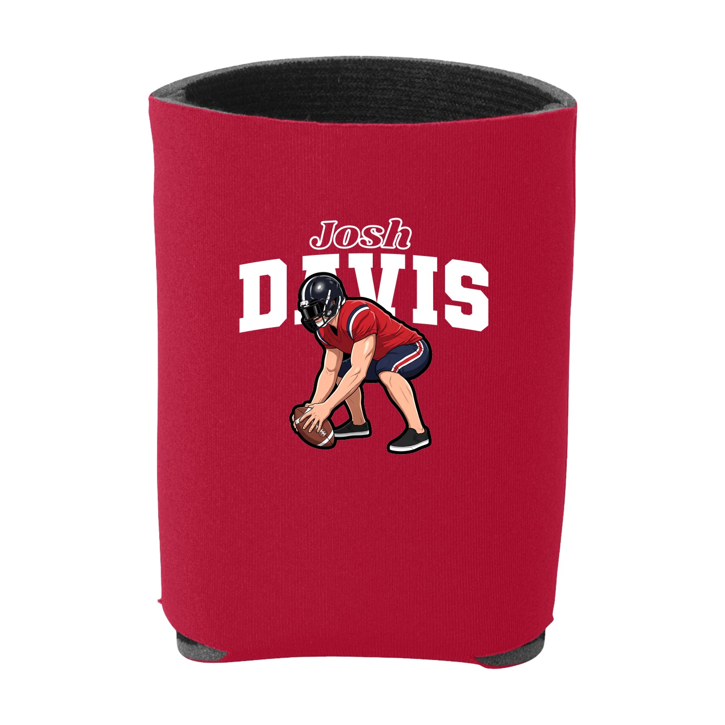 Can Holder — Name Arch in Red