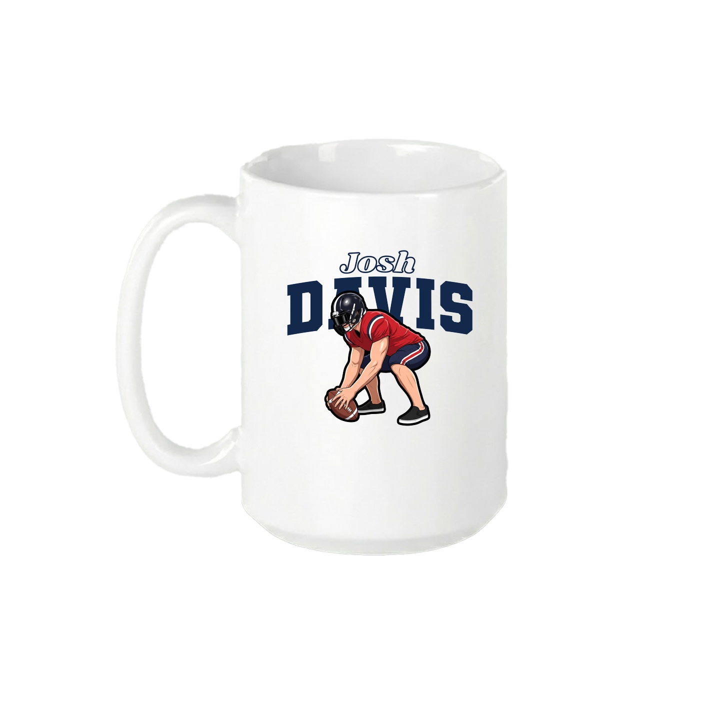 15oz Coffee Mug — Name Arch in White