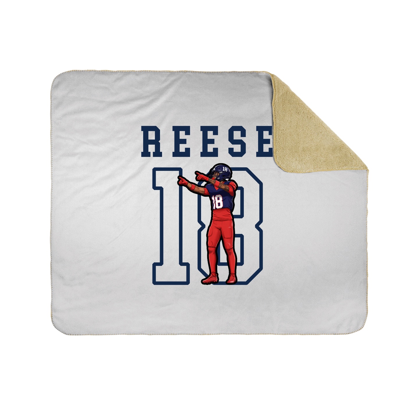 Throw Blanket — Shirsey in White
