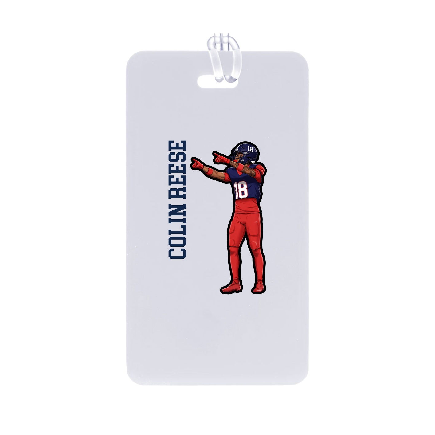 Bag Tag — Name Vertical in Classic