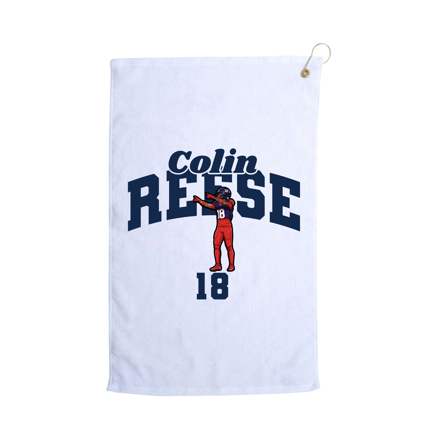 Golf Towel — Signature Arch in White
