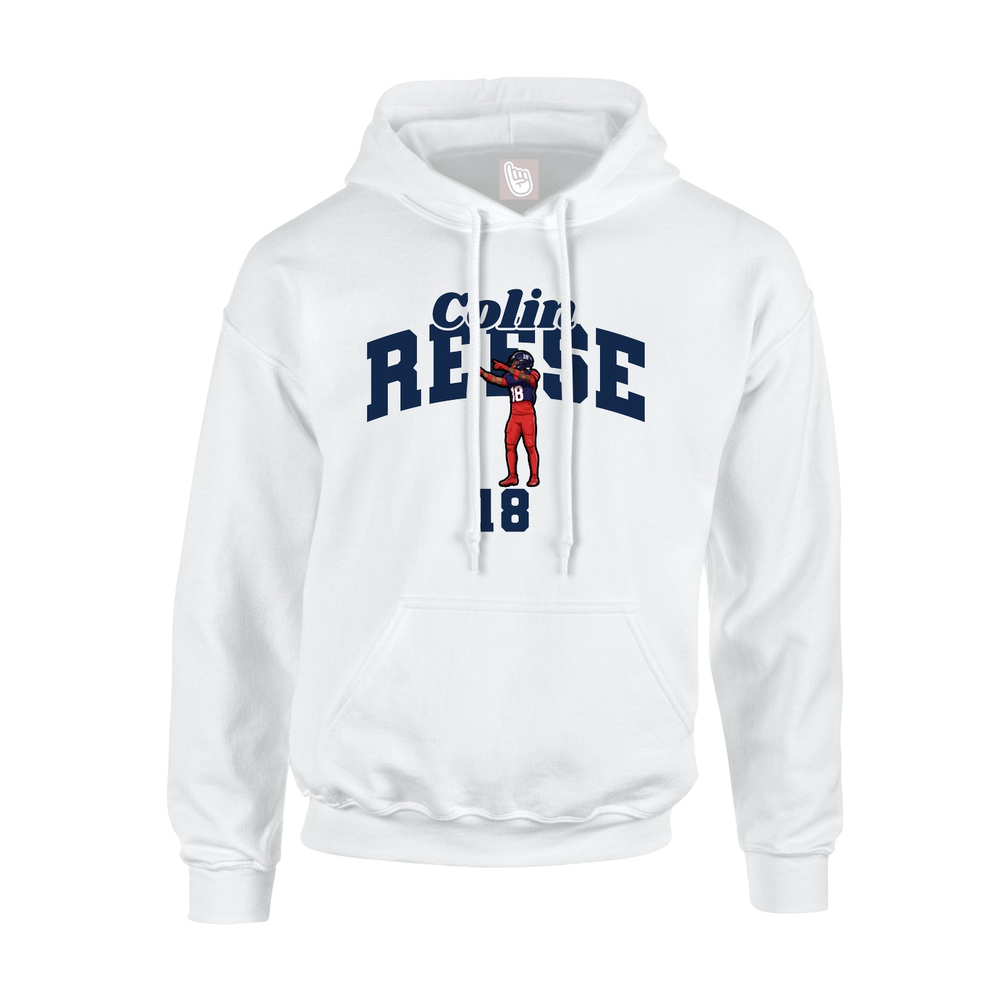 Hoodie — Signature Arch in White