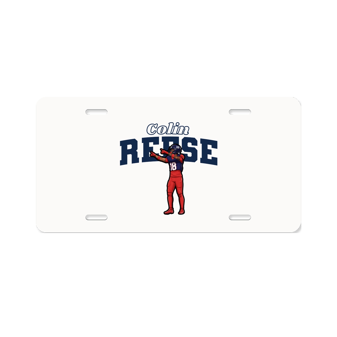 License Plate — Name Arch in Classic