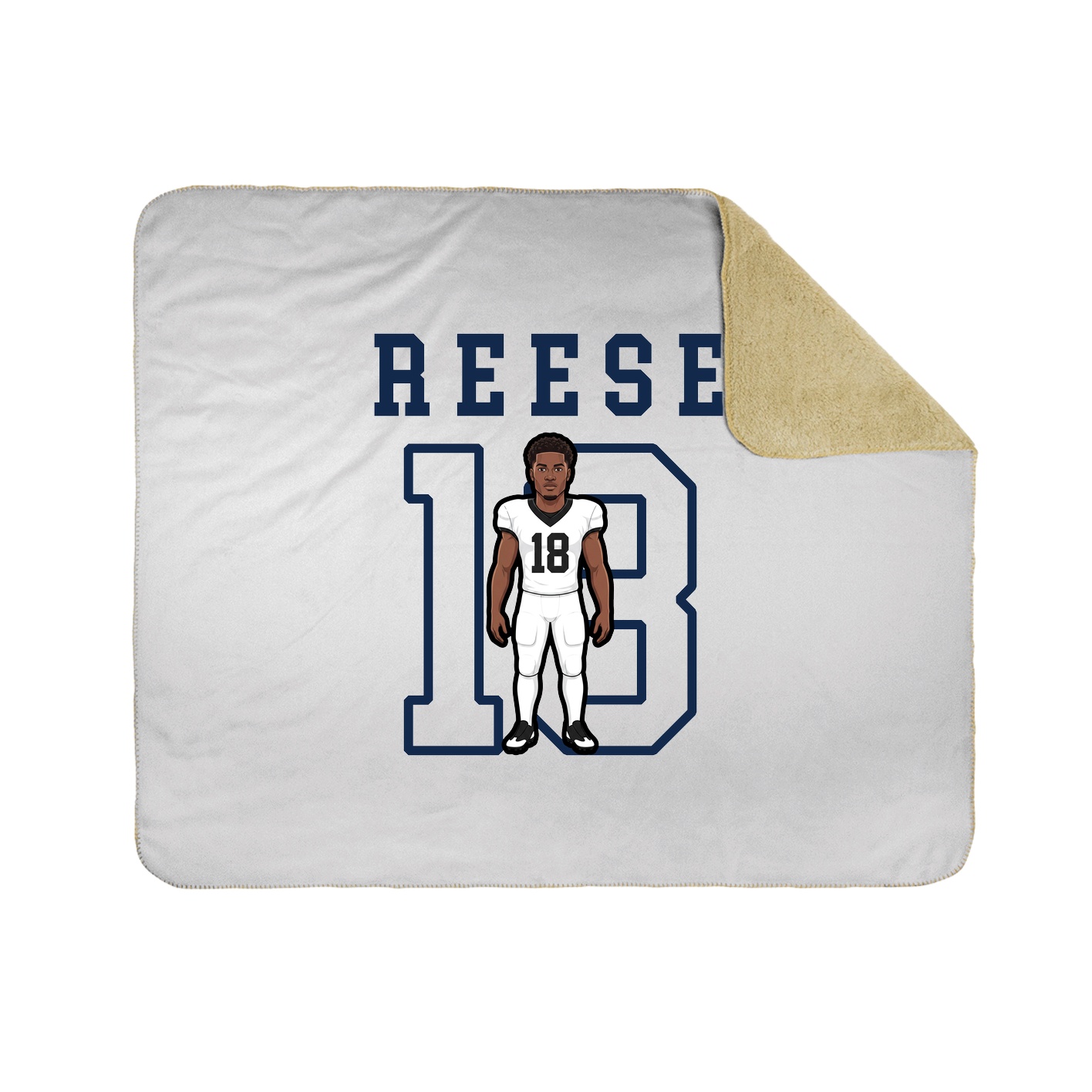 Throw Blanket — Shirsey in White