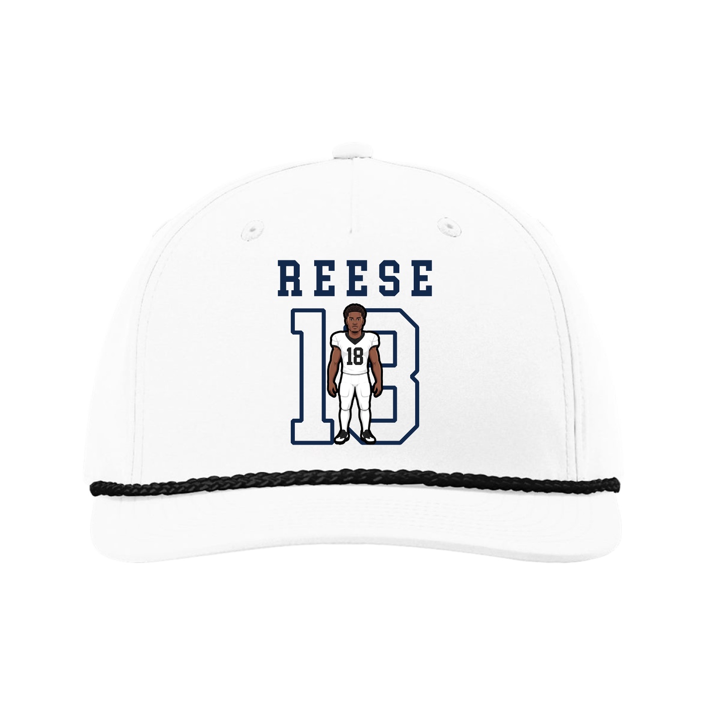 Five-Panel Classic Rope Cap — Shirsey in White