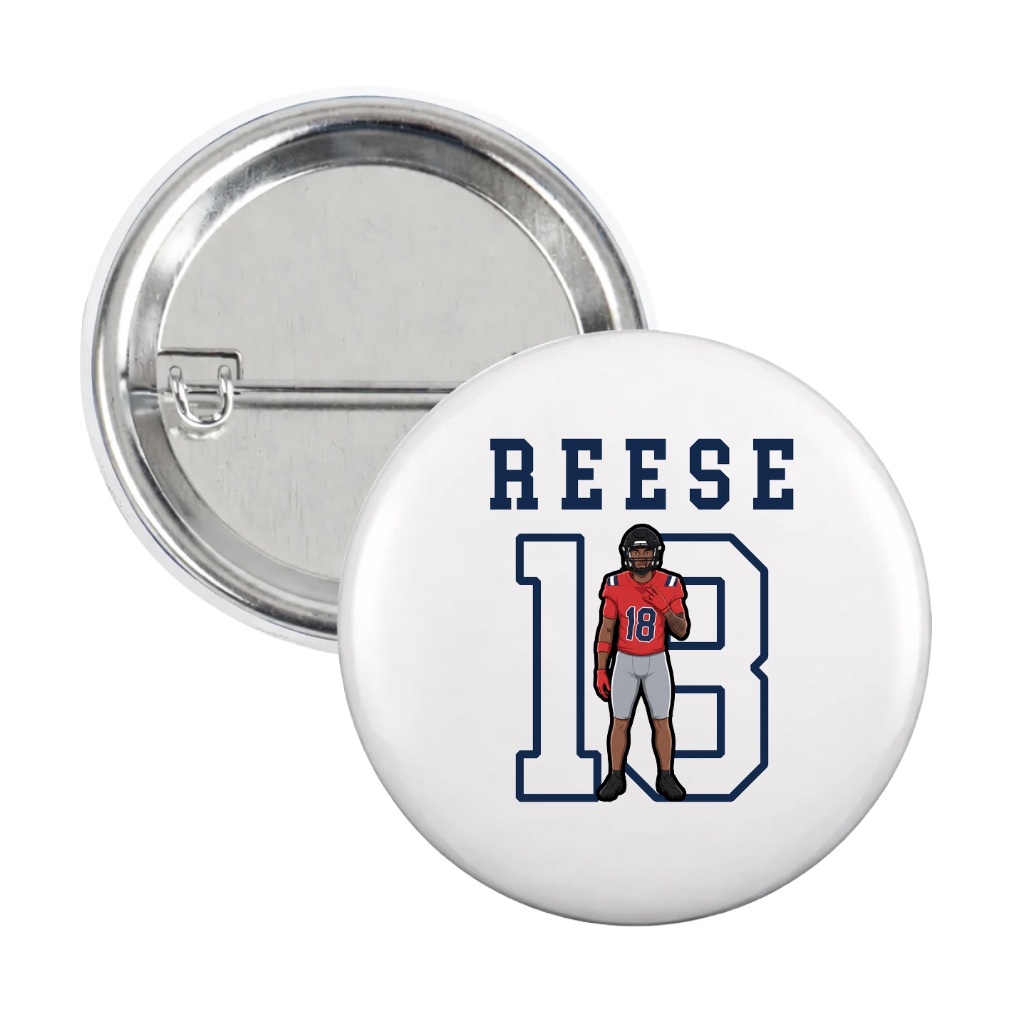 Game Day Button — Shirsey in White