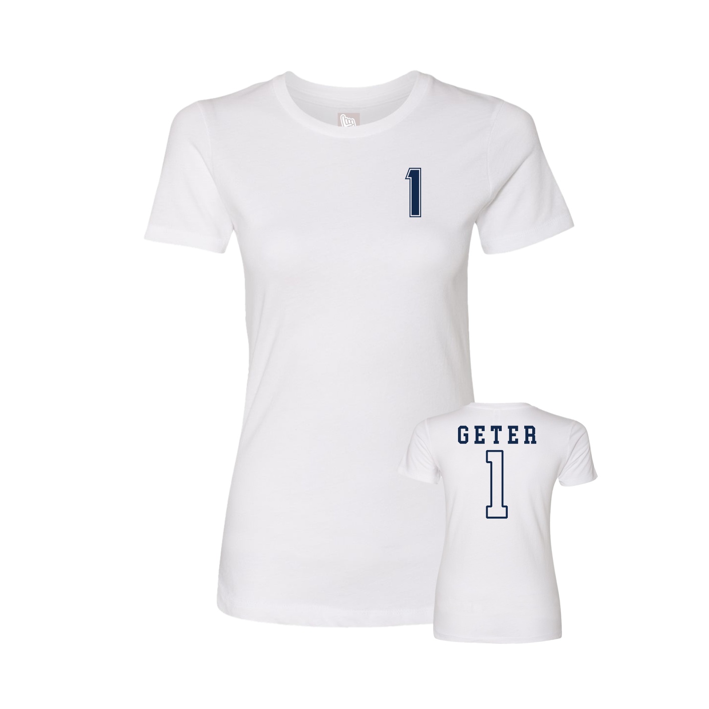 Womens Tee — Chest Back in White
