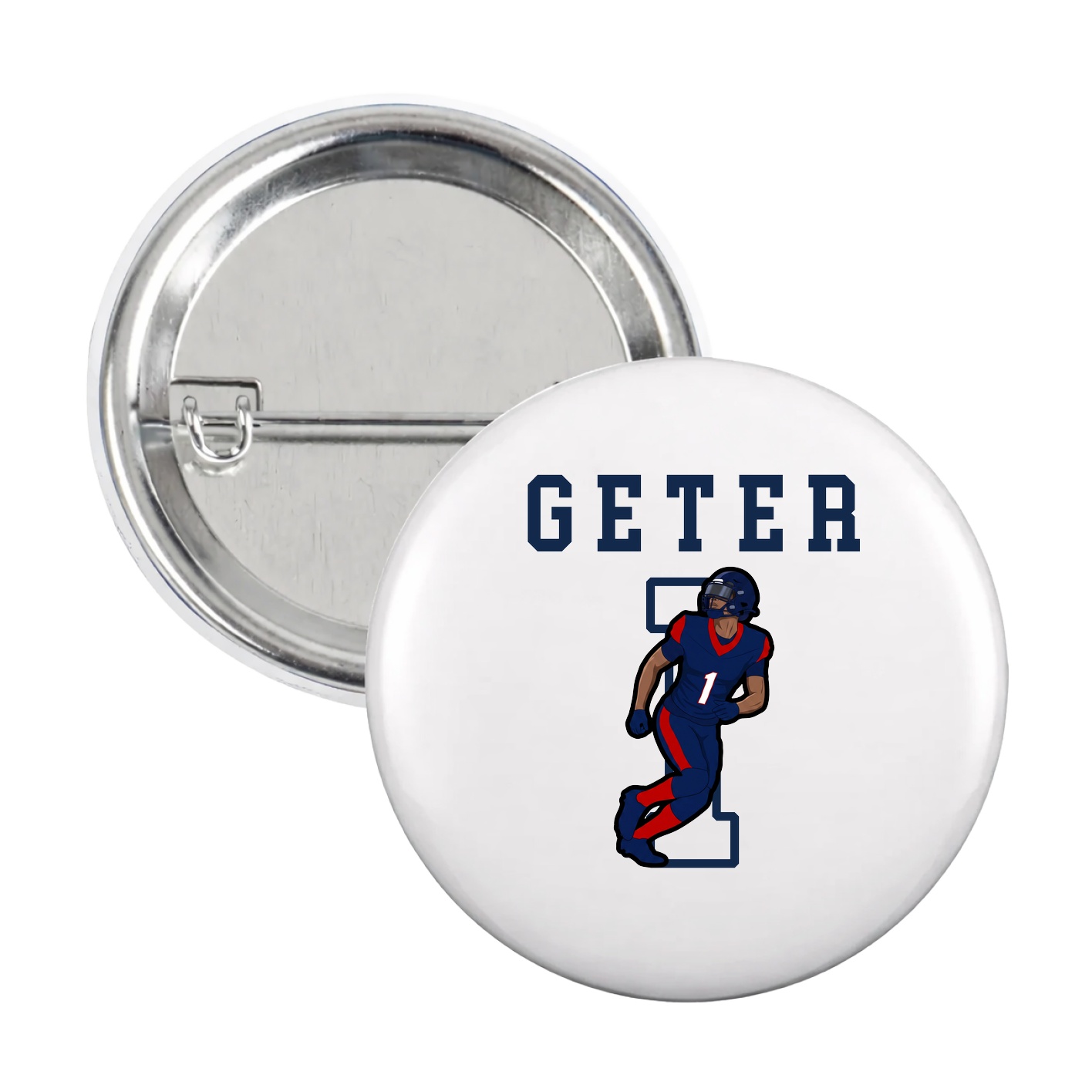 Game Day Button — Shirsey in White