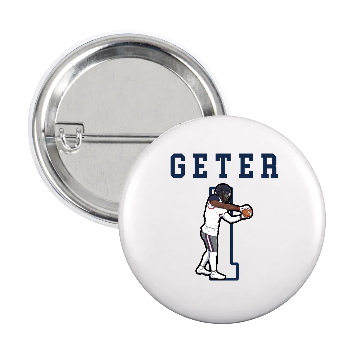 Game Day Button — Shirsey in White