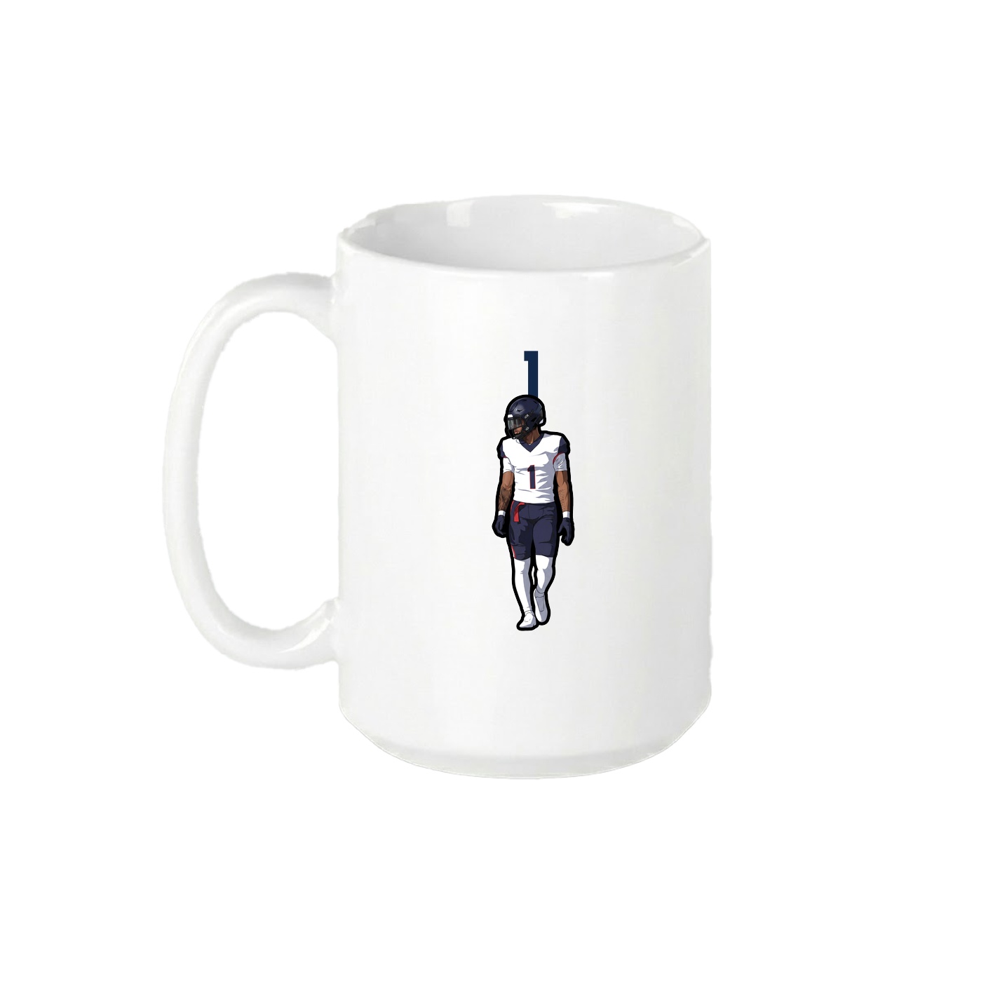 15oz Coffee Mug — Number Top in White
