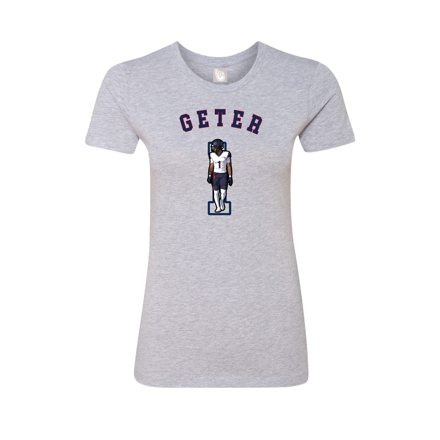 Fitted Women's Tee — Shirsey Arch in Grey
