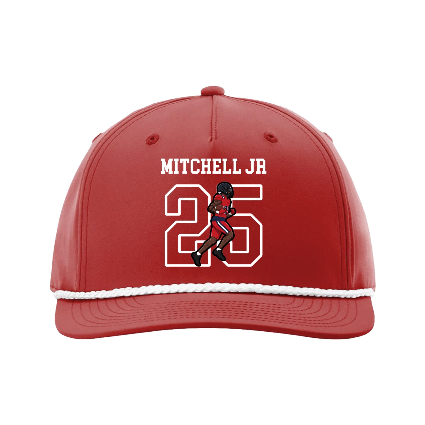 Five-Panel Classic Rope Cap — Shirsey in Red