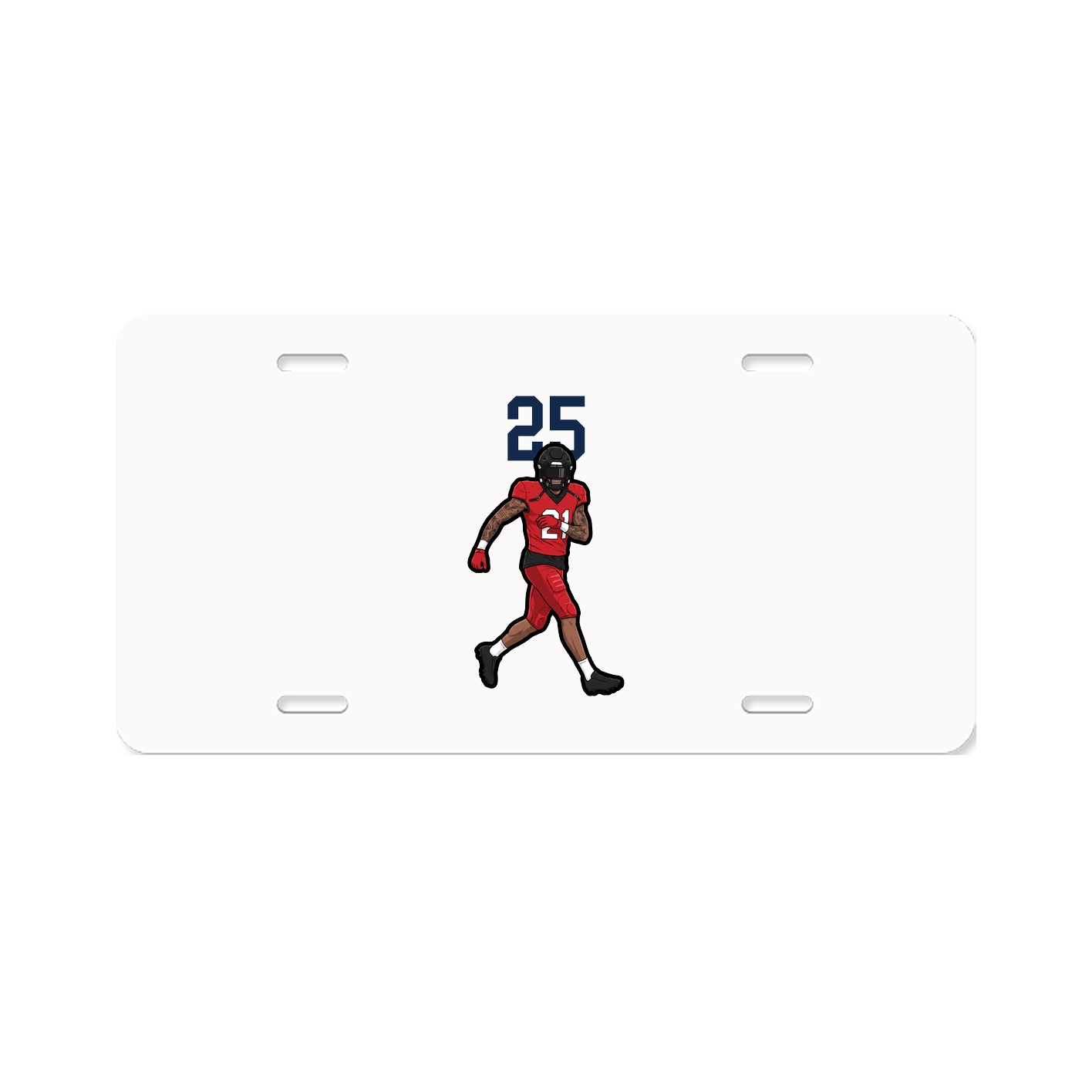 License Plate — Number Top in Classic