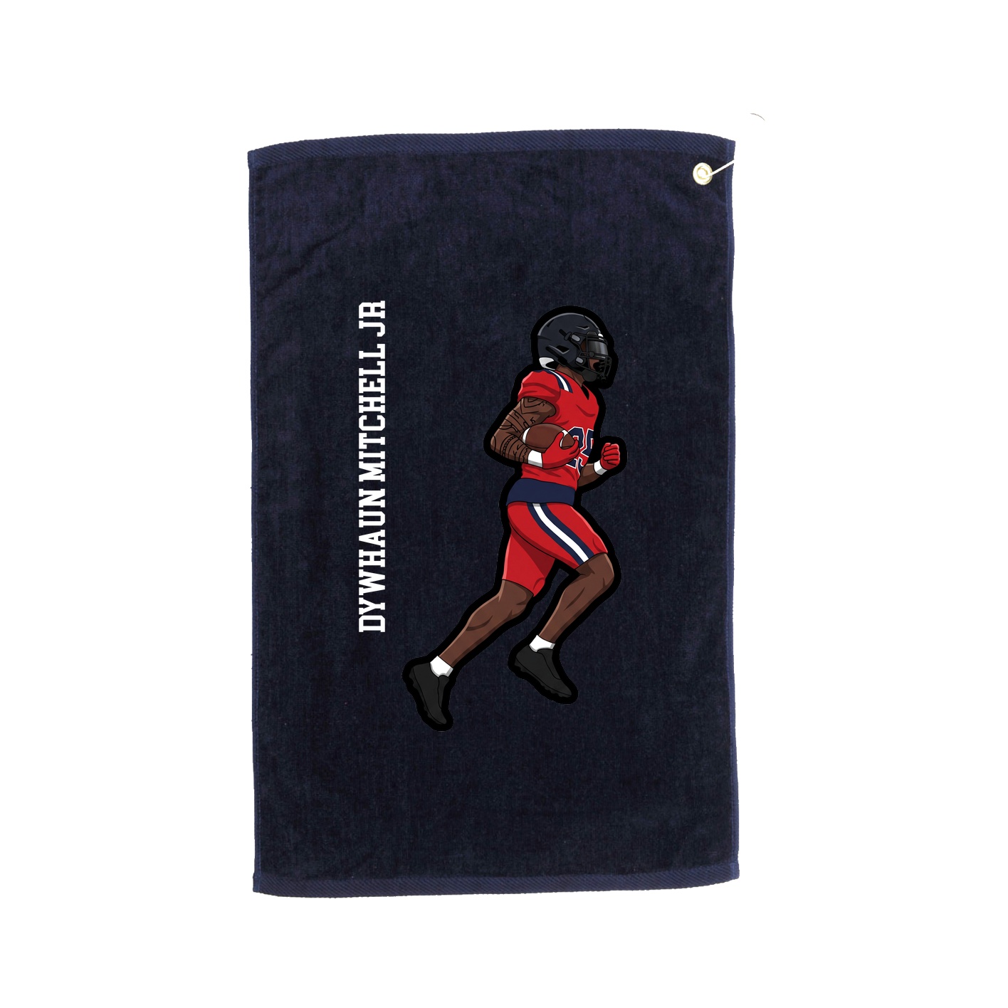 Golf Towel — Name Vertical in Navy