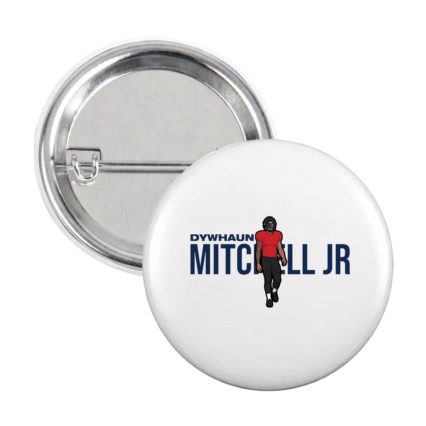 Game Day Button — Player Name in White