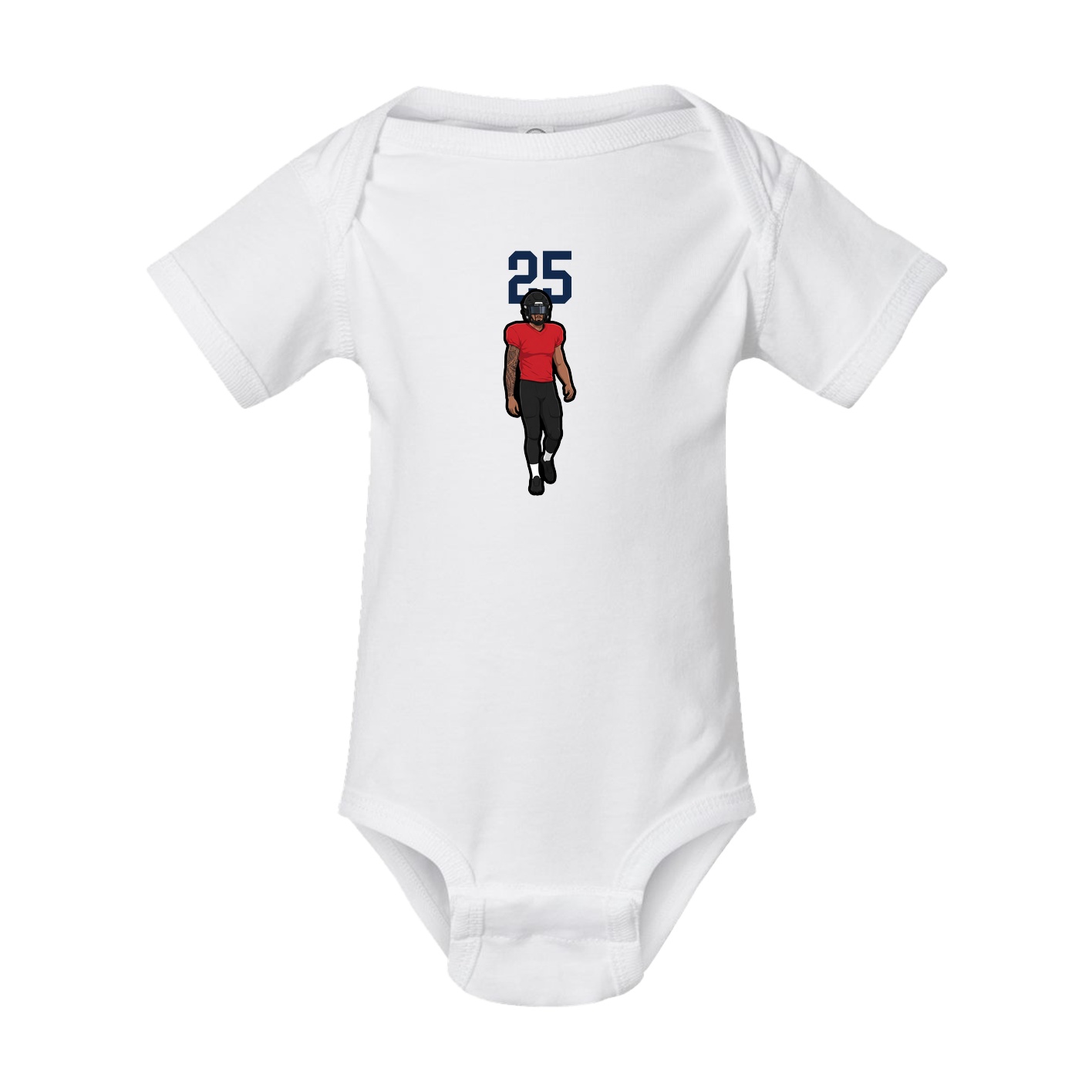 Baby Onesie — Number Top in White