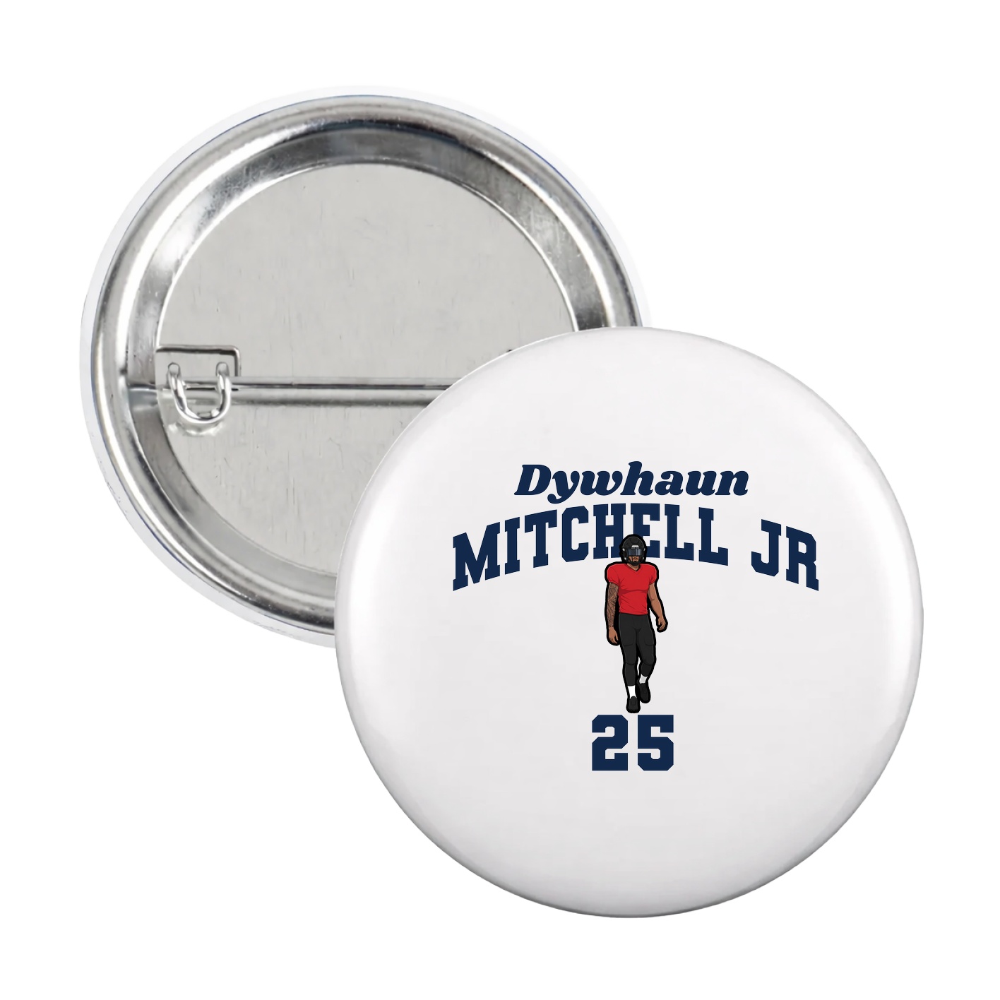 Game Day Button — Signature Arch in White