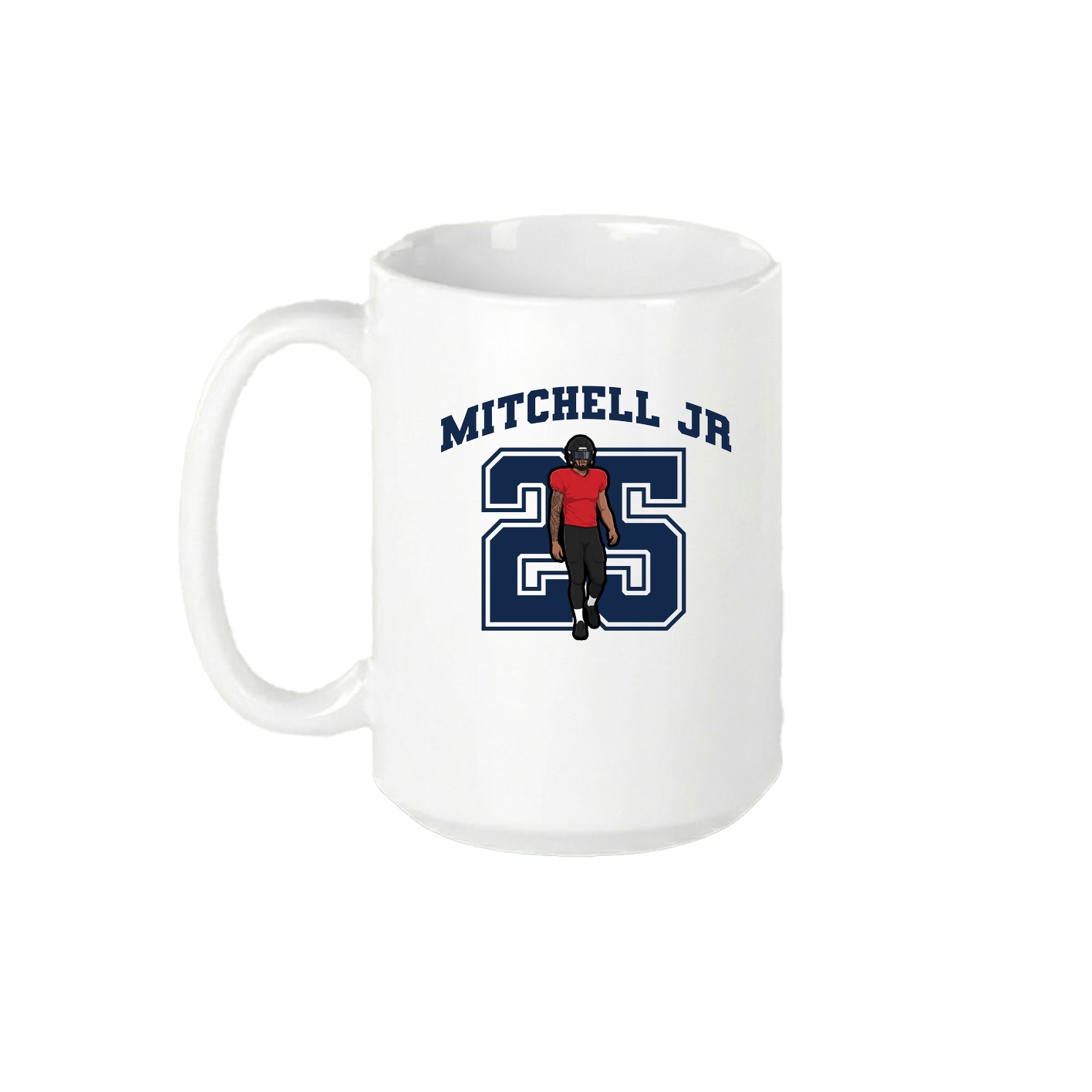 15oz Coffee Mug — Number in White