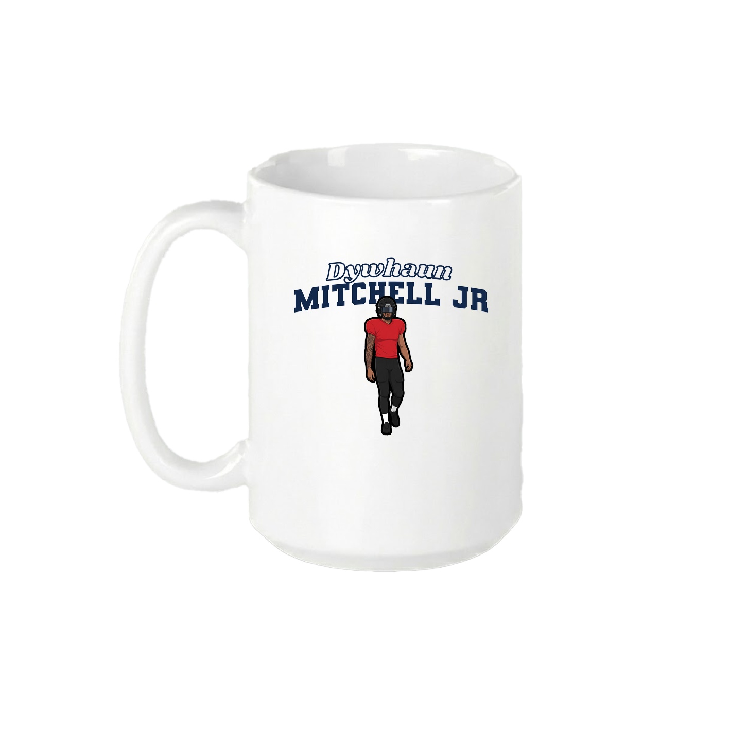 15oz Coffee Mug — Name Arch in White