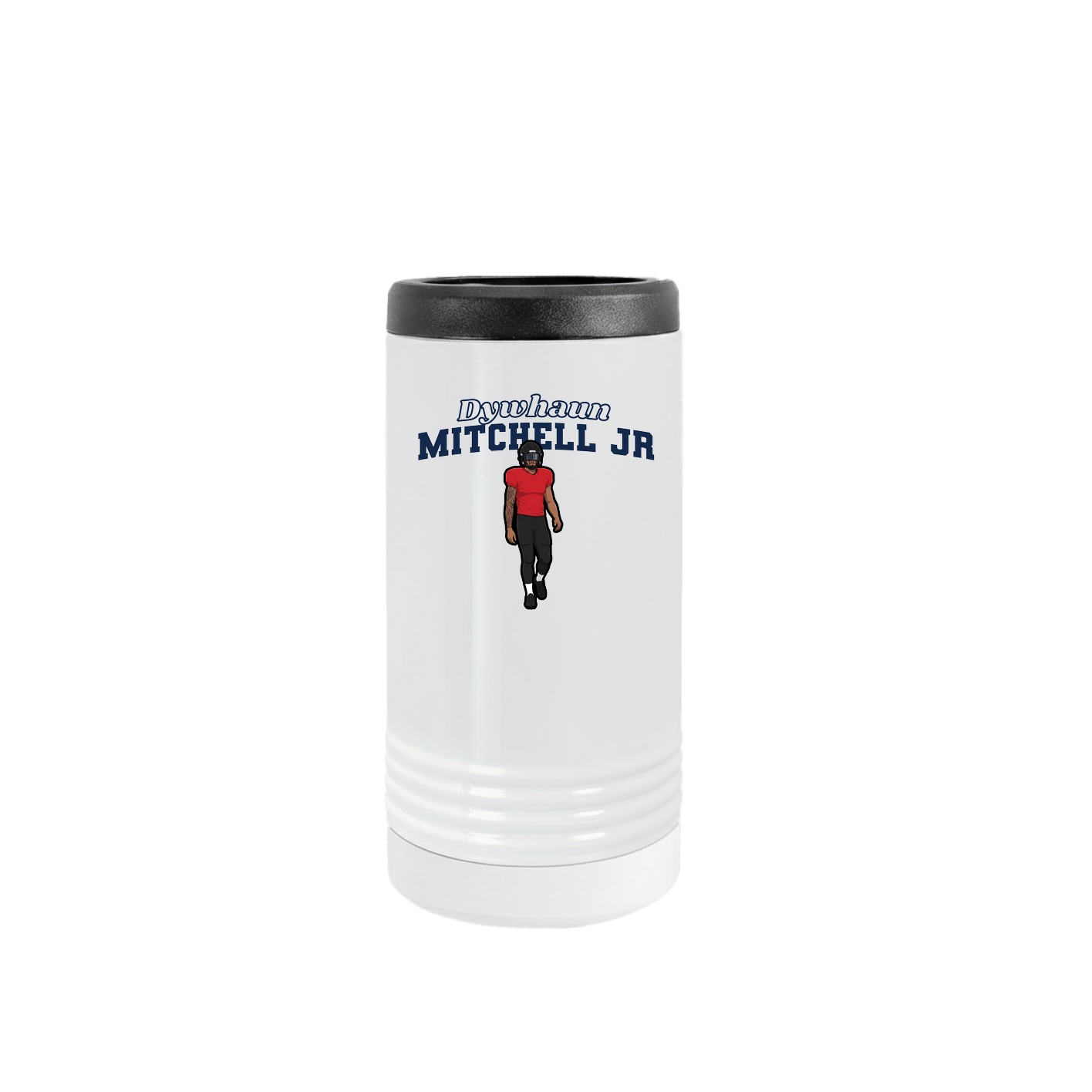 Slim Beverage Holder — Name Arch in White