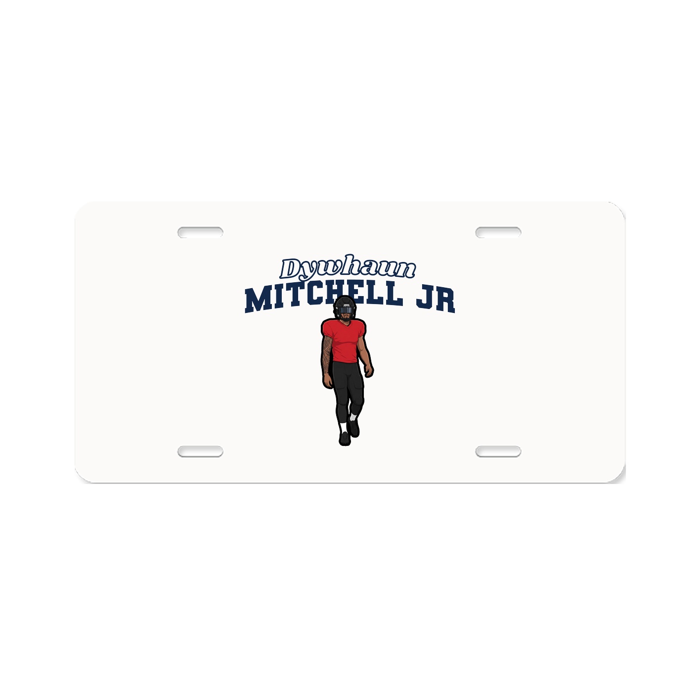 License Plate — Name Arch in Classic