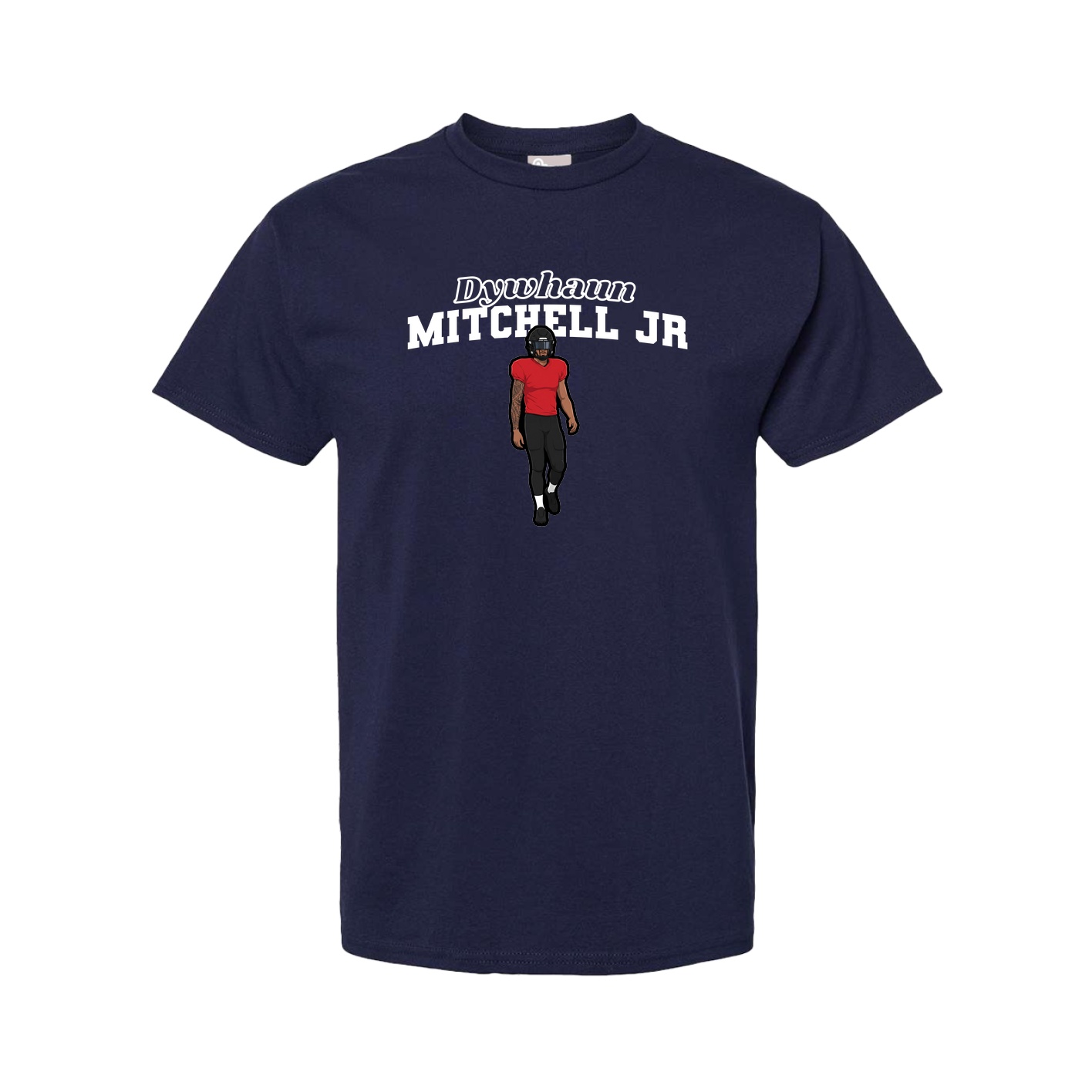 Youth Tee — Name Arch in Navy