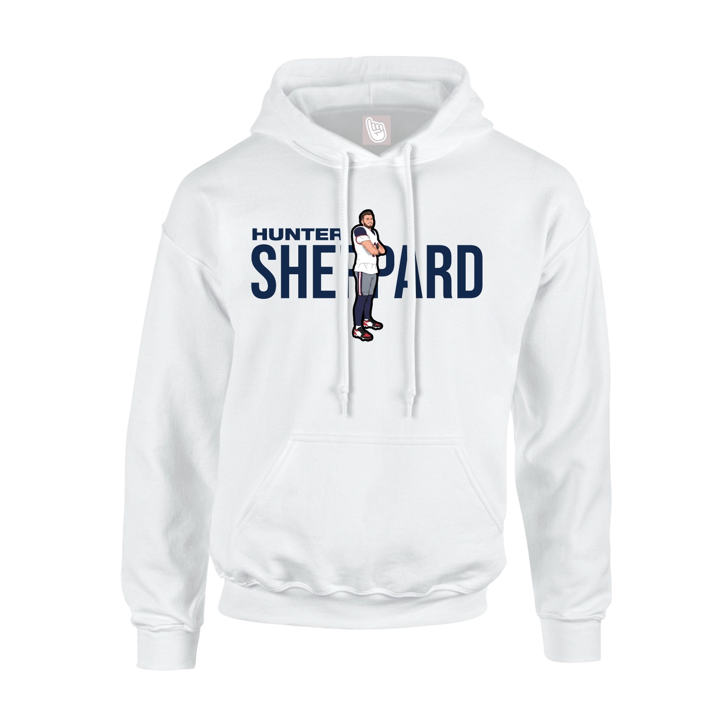 Hoodie — Player Name in White