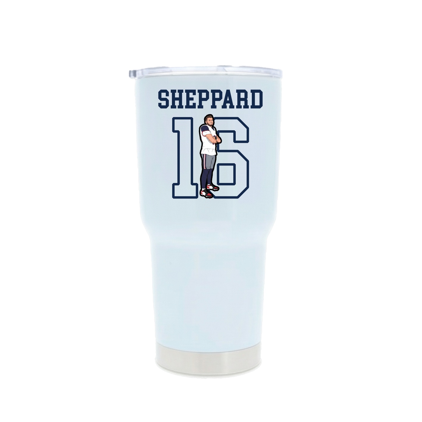 30oz Stainless Steel Tumbler — Shirsey in White